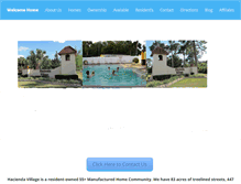 Tablet Screenshot of haciendavillage.com